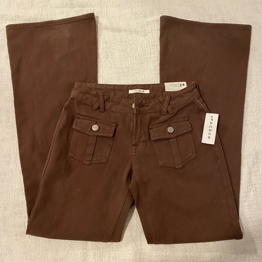 Low Rise Flare Jeans